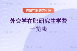 外交學在職研究生學費一覽表