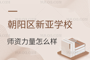 朝陽區新亞學校師資力量怎么樣？升學率高嗎？