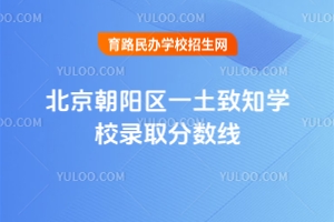 北京朝陽區一土致知學校錄取分數線