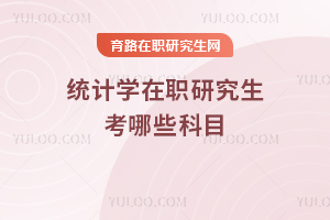 統計學在職研究生考哪些科目