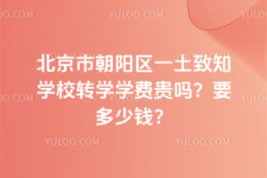 北京市朝陽區一土致知學校轉學學費貴嗎？要多少錢？