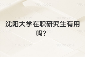 沈陽大學在職研究生有用嗎