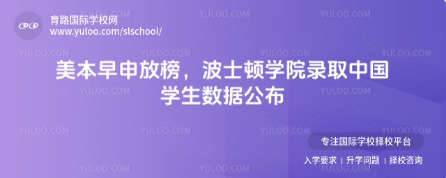 美本早申放榜,波士頓學院錄取中國學生數據公布
