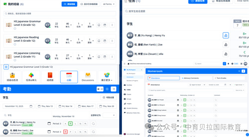 中育貝拉的學管體系
